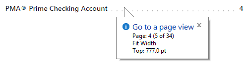 tabnle of contents bookmark nopt defined pdf