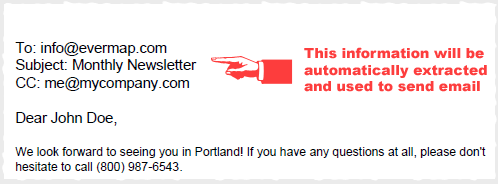Automatic email extraction