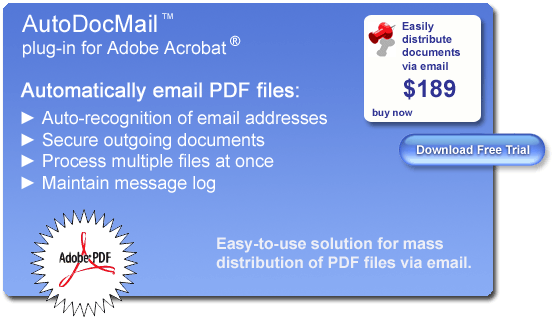 AutoDocMail Plug-in for Adobe Acrobat