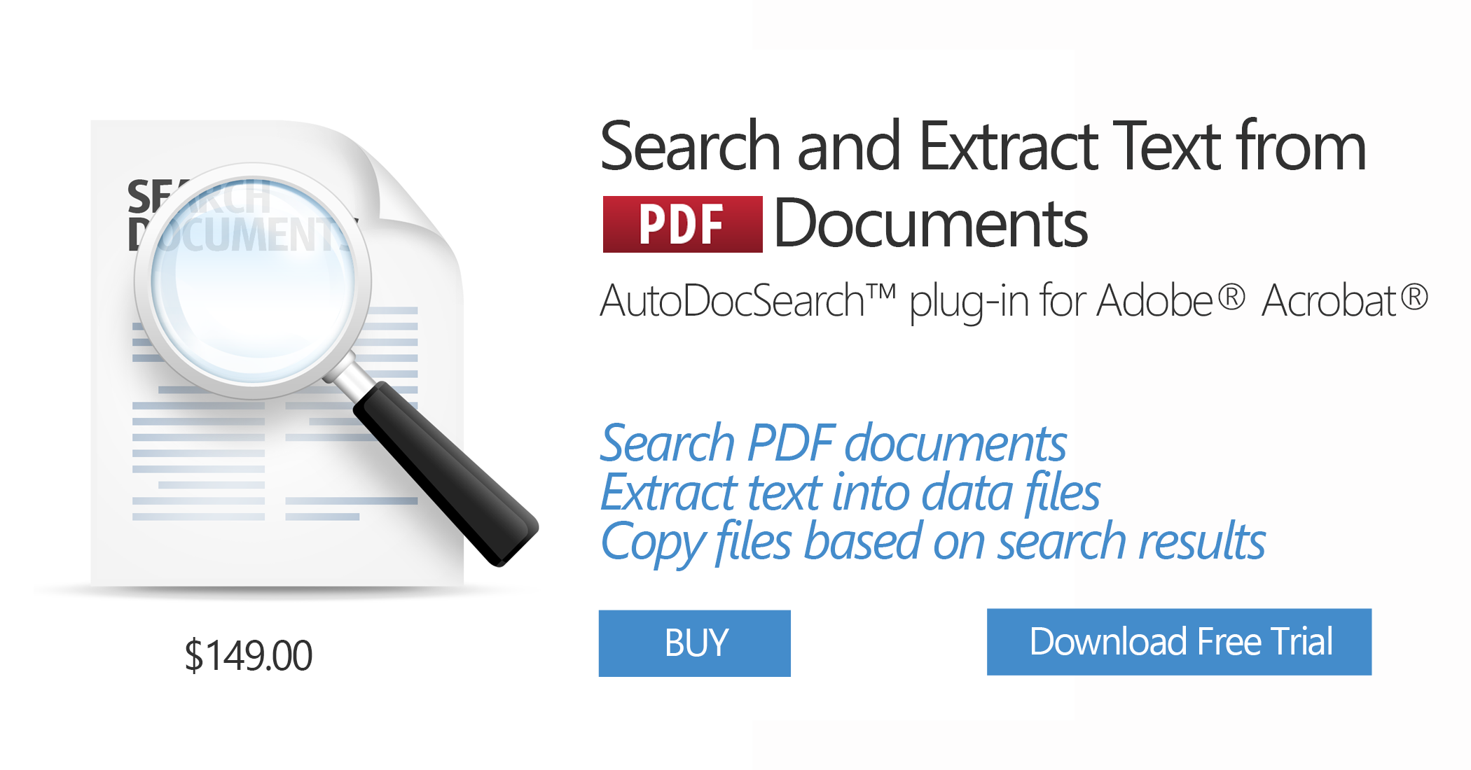 AutoDocSearch Plug-in for Adobe Acrobat