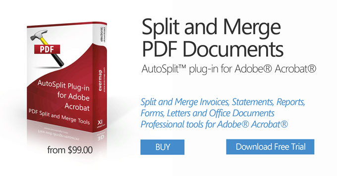 AutoSplit Plug-in for Adobe Acrobat