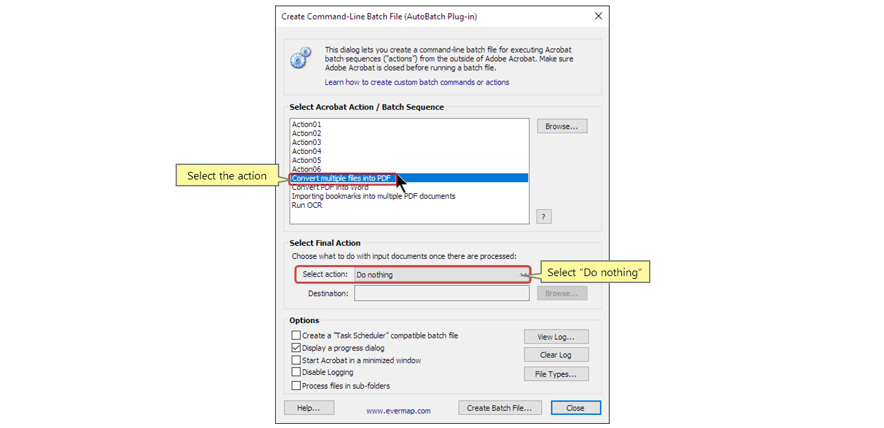 Batch Conversion of Files Into PDF Format