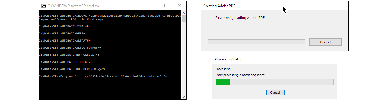 Batch-Optimizing of PDF Files