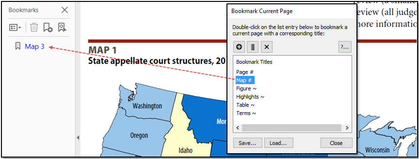 Bookmark current PDF page tool