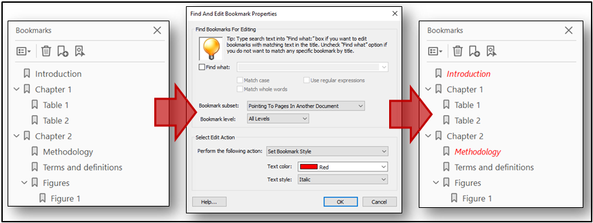 Find and edit bookmarks