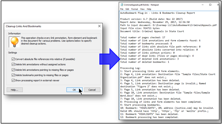 Cleanup Links and Bookmarks