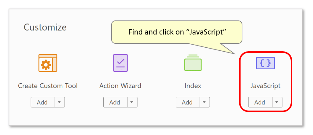 Adding Links to Bookmark Actions Using JavaScript in Adobe Acrobat