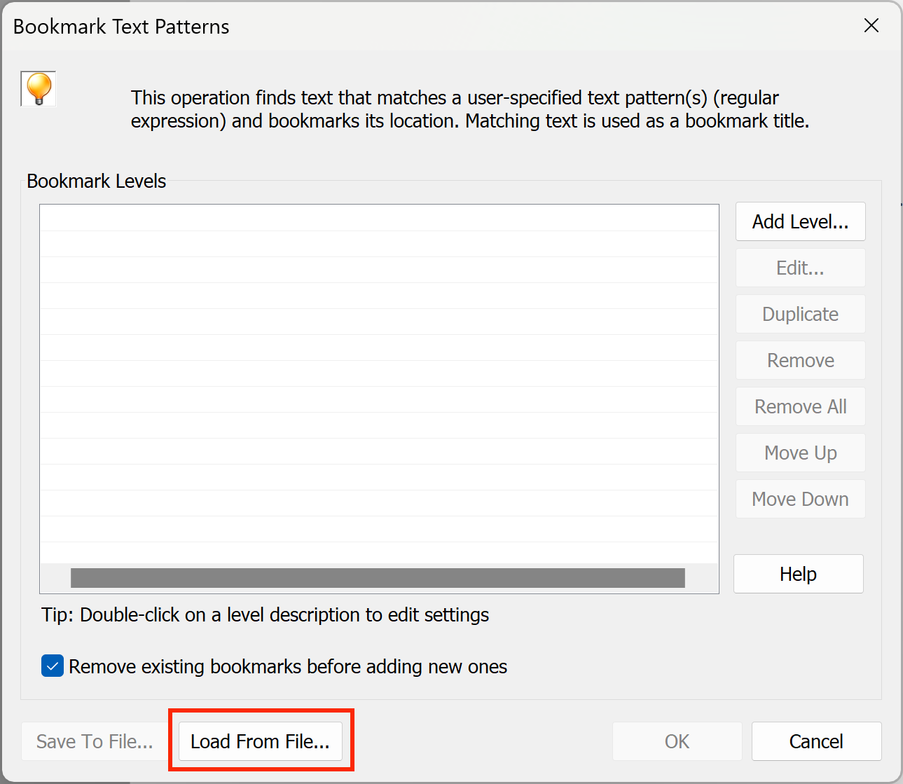 Load settings from a file