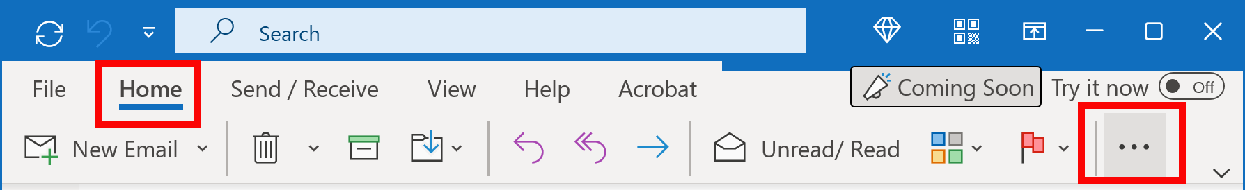 Open Rules and Alerts dialog