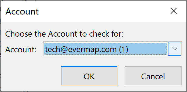 select an account to apply this rule to