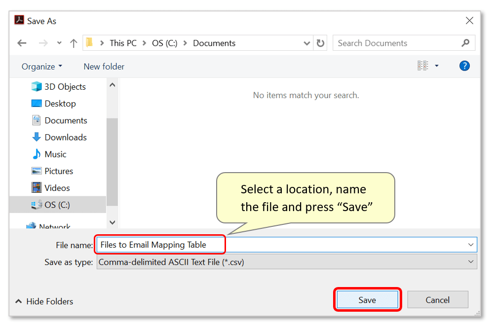 Save into a file