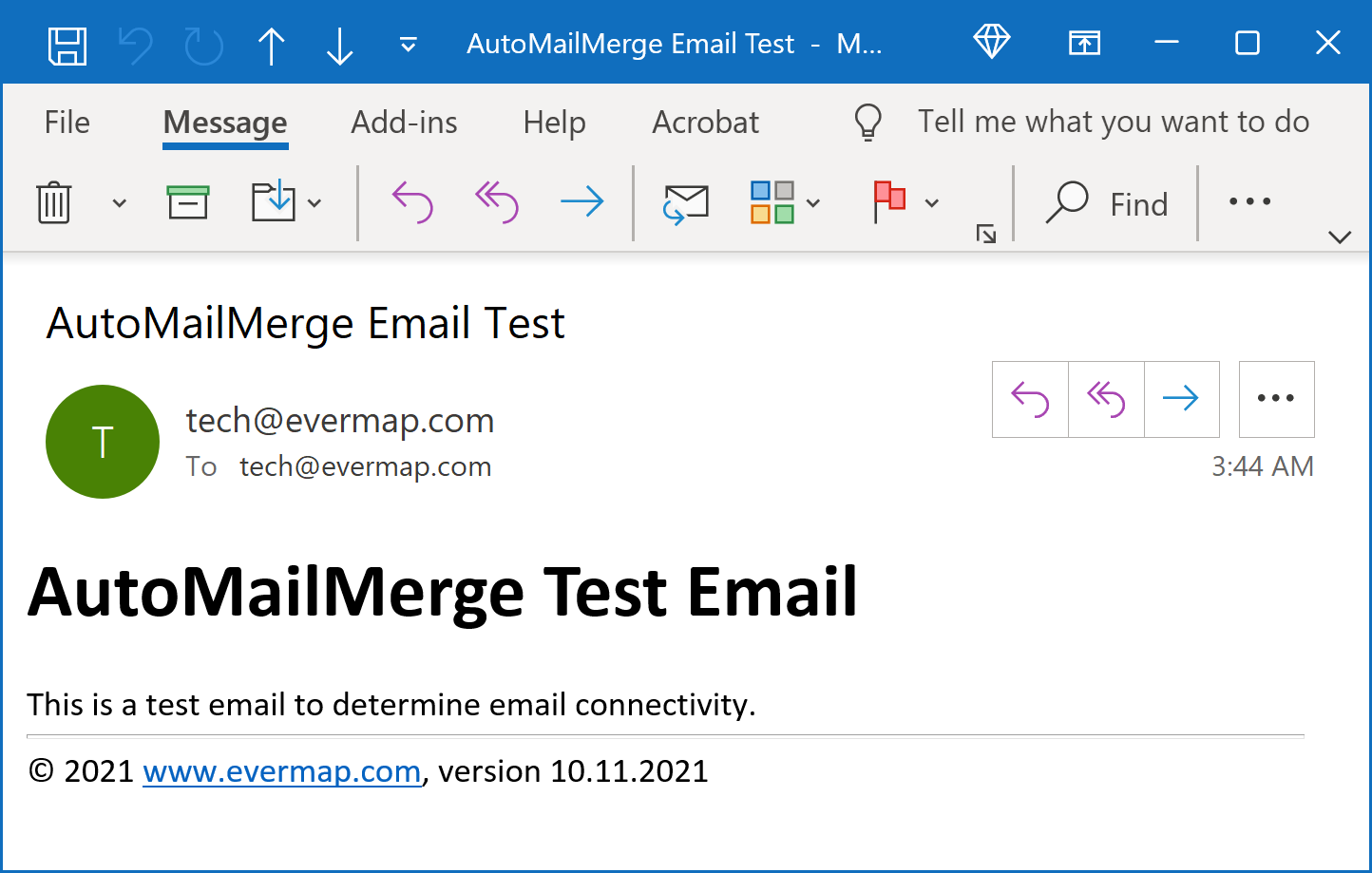 Check email message in Outlook Check email message in Outlook