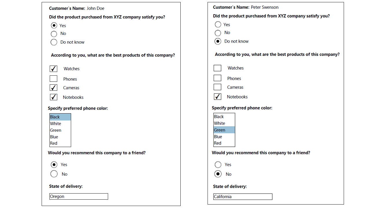 Using PDF Checkboxes, Radio Buttons and List Boxes