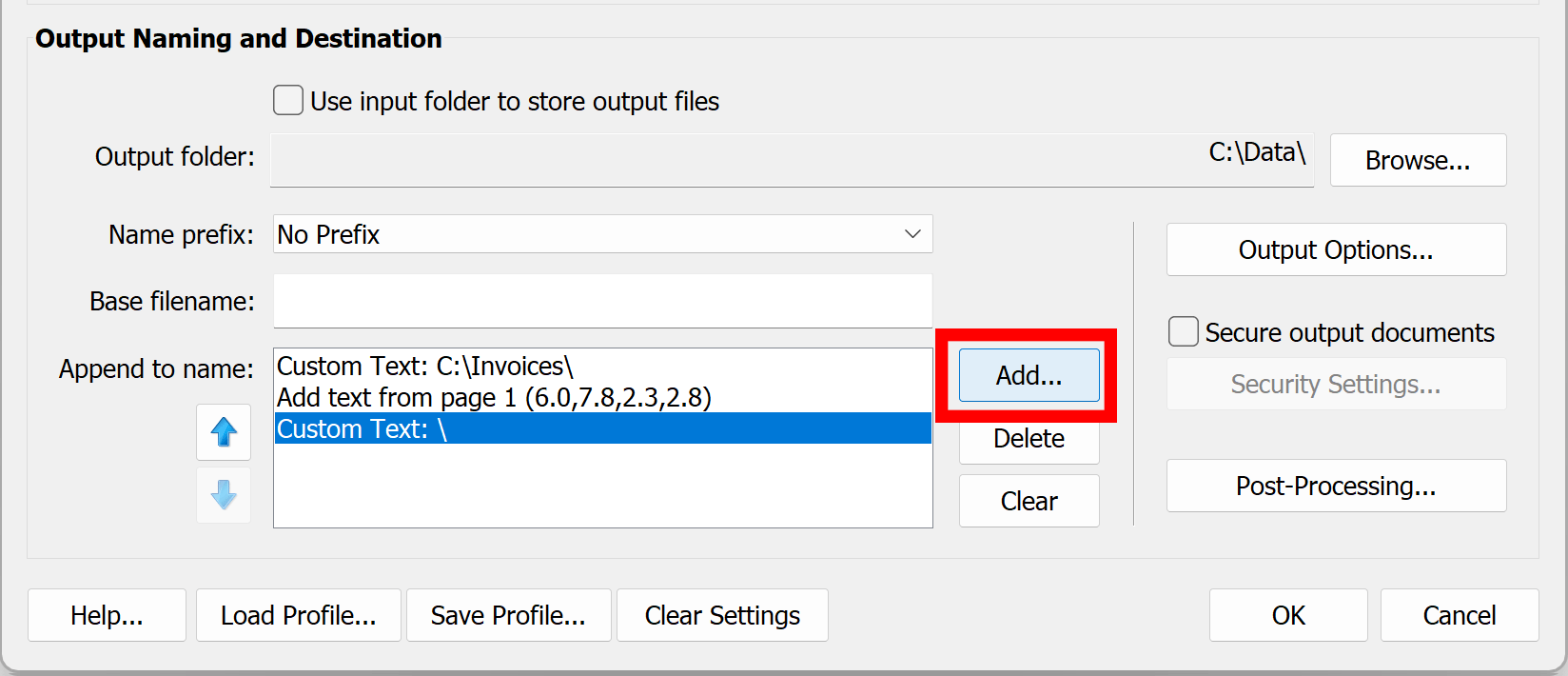 Press Add button one more time