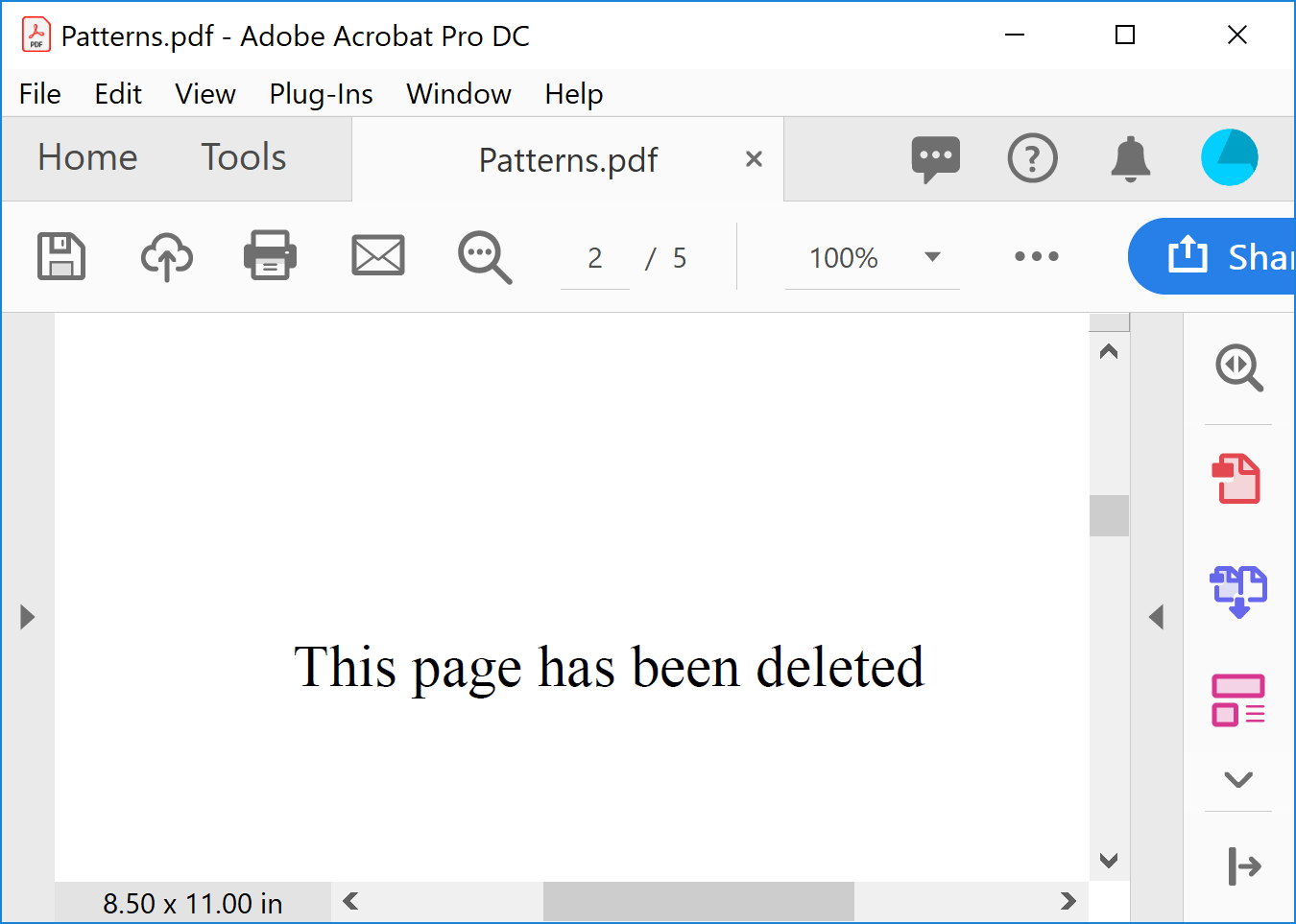 Example of the stub page