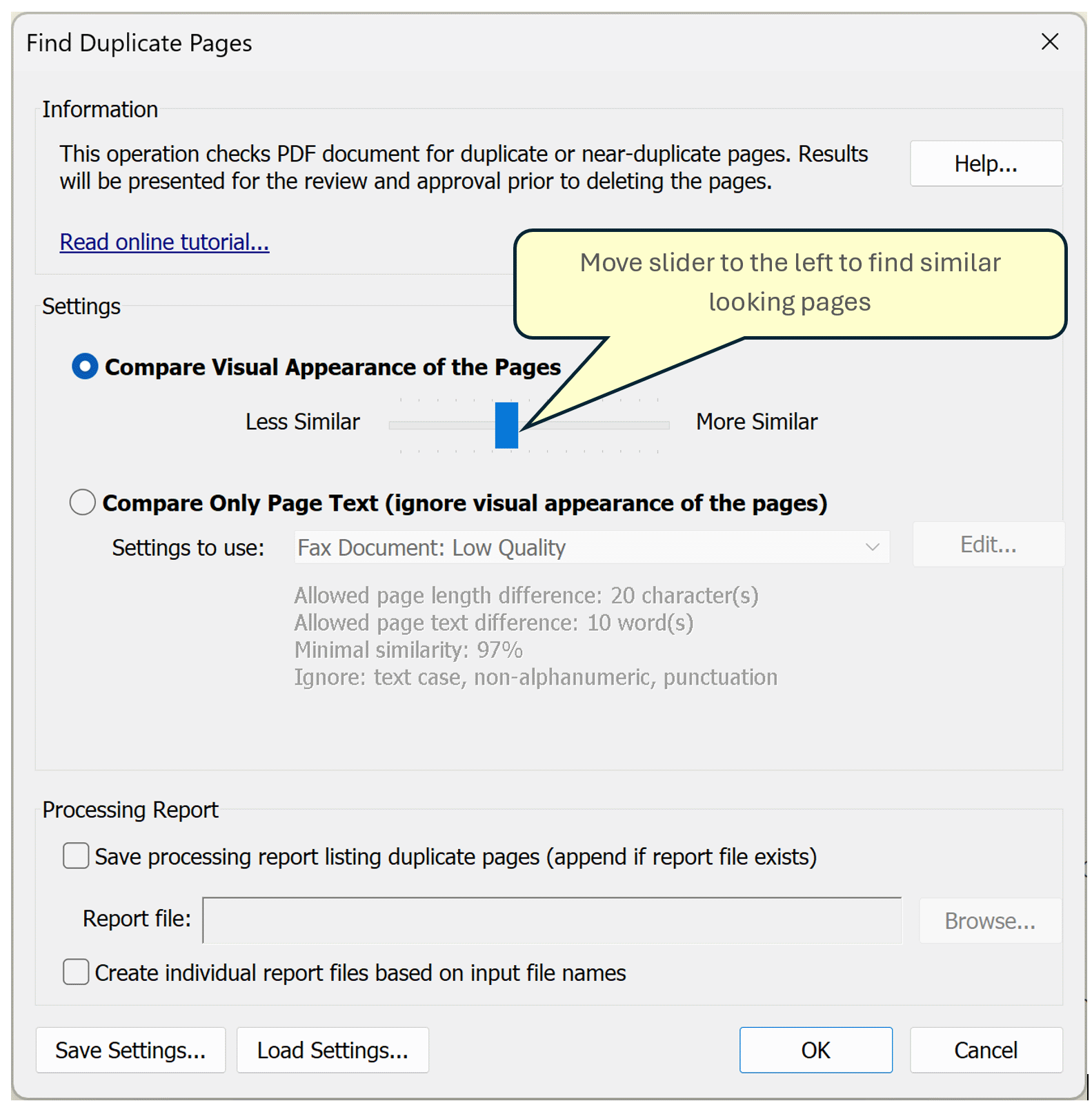 Move slider to the left to adjust sensitivity