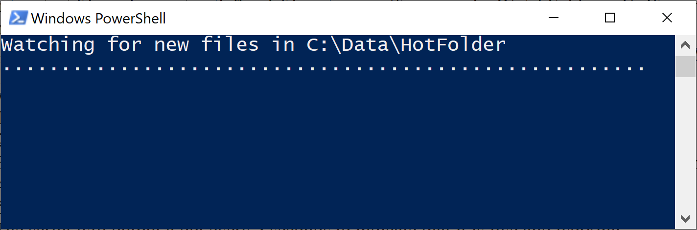 Powershell window output