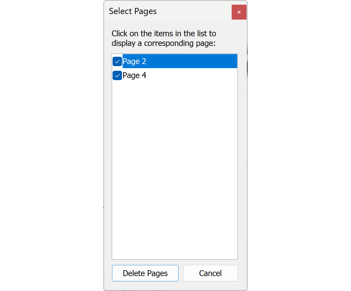 Confirm pages for replacement operation